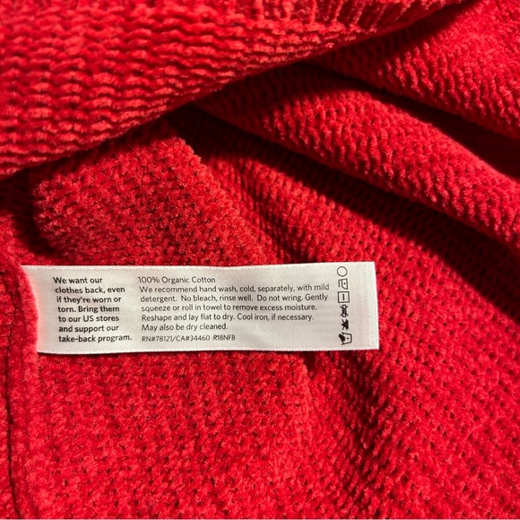 Eileen Fisher ~Organic Cotton Chenille Bell Sleeve Pullover Sweater size Small - Picture 8 of 14